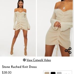 PLT Nude sweater dress